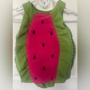 PLACE Plush & padded Watermelon Halloween Costume Girls 12-18 Month Pink & Green
